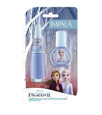 Esmalte-Adulto-e-Infantil-Frozen-Azul-Viva-sua-Verdade-Impala-Cartela-com-2-Unidades