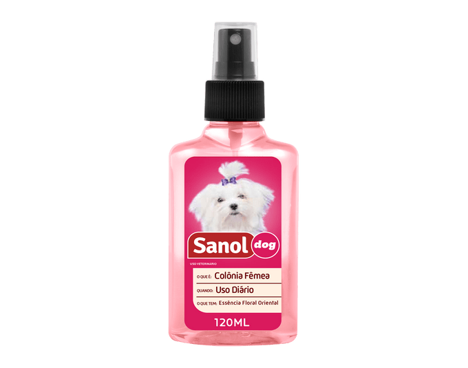 Colonia-para-Cachorro-Femea-Sanol-Dog-Frasco-120ml
