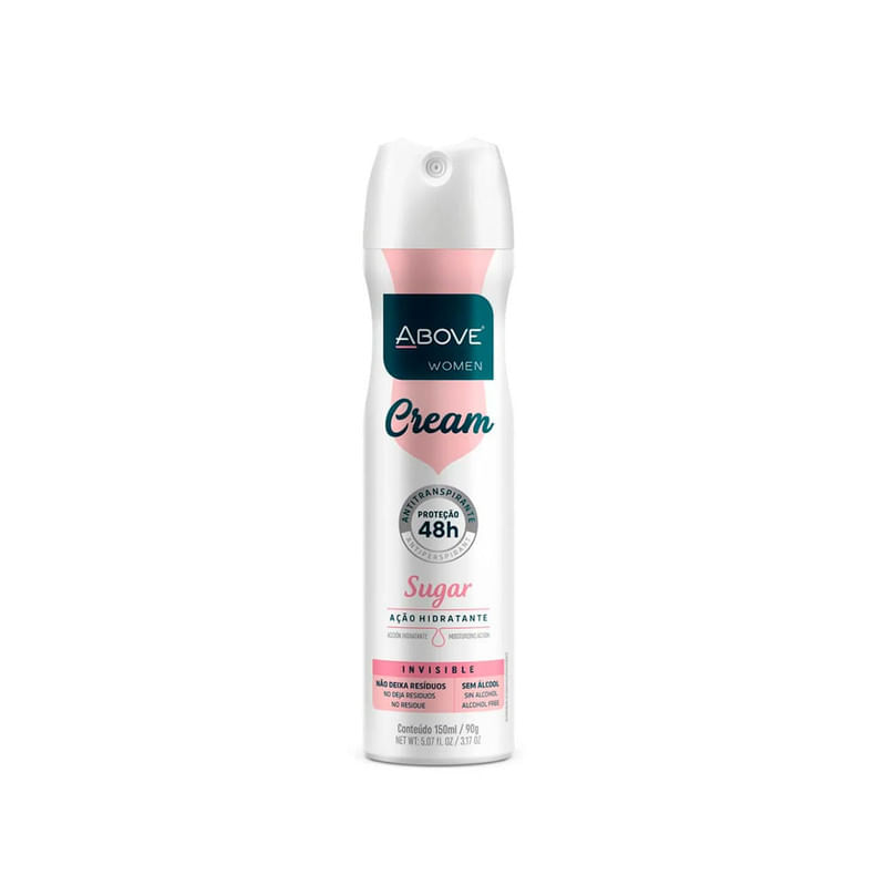 Desodorante-Feminino-Cream-Sugar-Above-Aerossol-150ml
