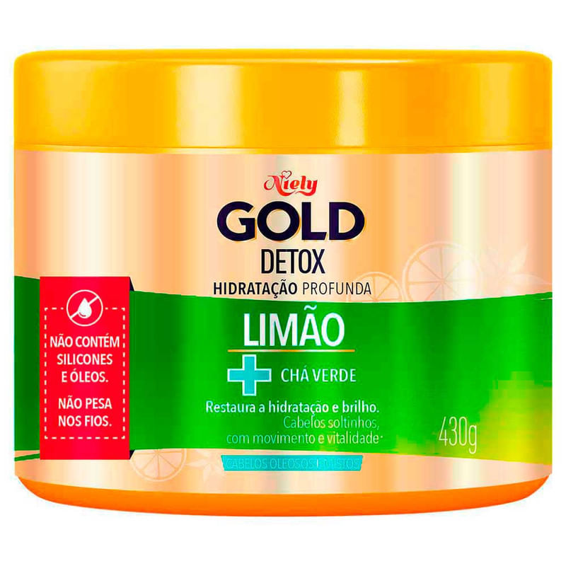 Creme-de-Tratamento-Detox-Limao-e-Cha-Verde-Niely-Gold-Pote-430g