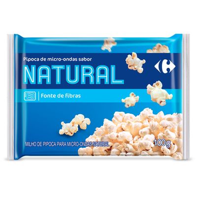 Pipoca-de-Micro-ondas-Natural-Carrefour-Classic-Pacote-100g
