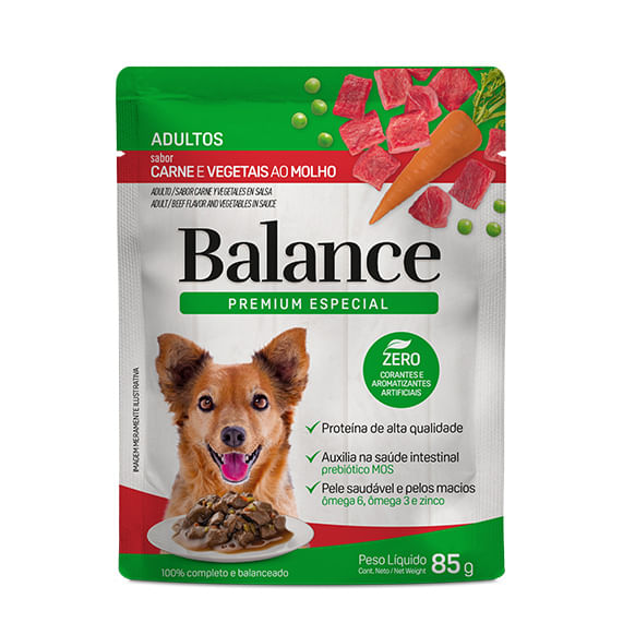Racao-para-Caes-Adultos-Carne-e-Vegetais-ao-Molho-Balance-Premium-Especial-Sache-85g