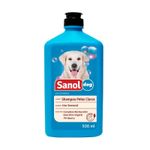Shampoo-Pelos-Claros-Sanol-Dog-Frasco-500ml