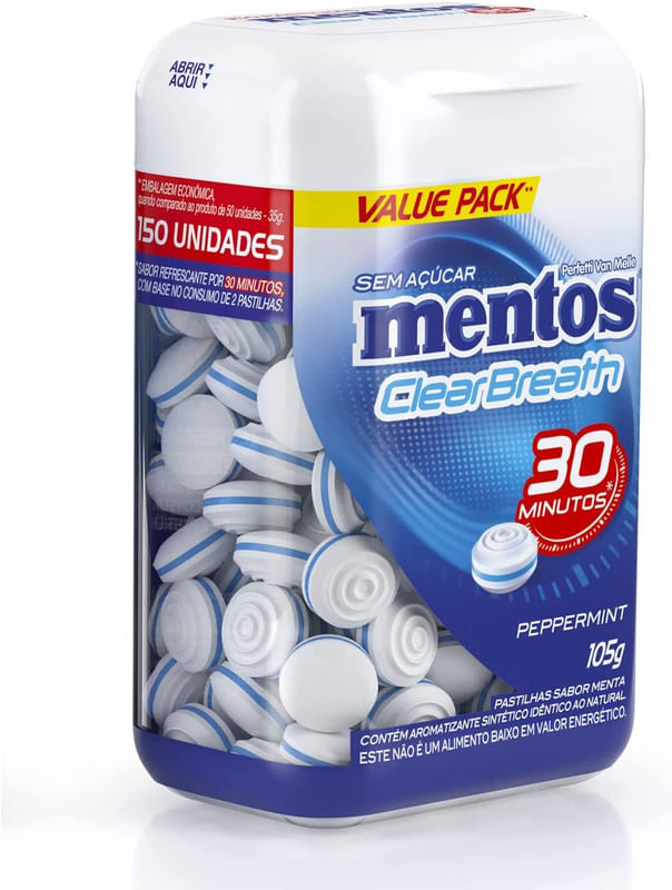 Pastilha-Mentos-Peppermint-Frasco-105g