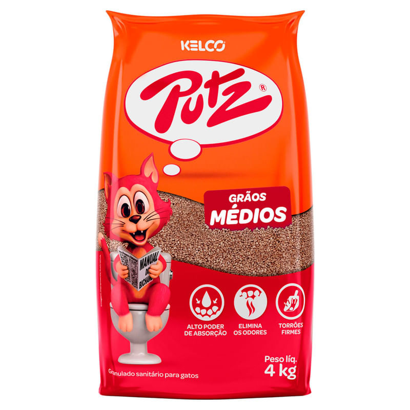 Granulado-Sanitario-para-Gatos-Kelco-Putz-Pacote-4kg