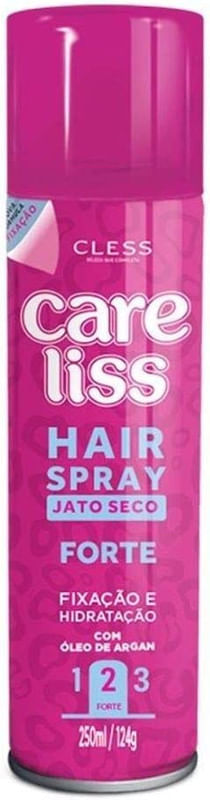 Hair-Spray-Forte-Jato-Secco-Care-Liss-Cless-250ml