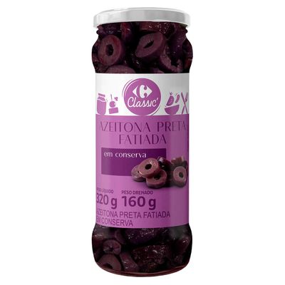 Azeitona-Preta-Azapa-Picual-Fatiada-Carrefour-Classic-Vidro-160g