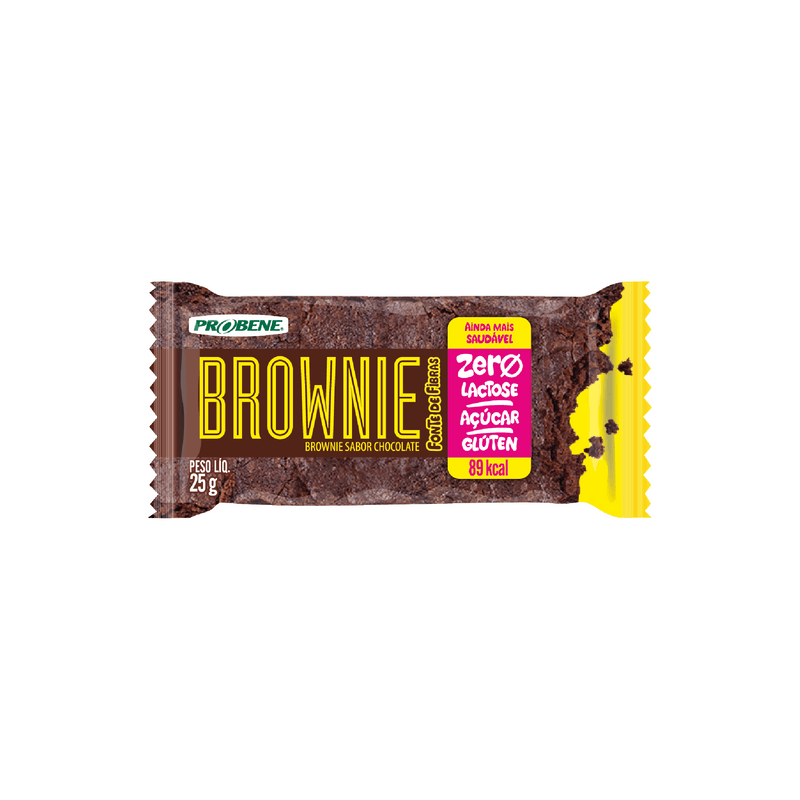 Brownie De Chocolate Zero Lactose, Glúten E Açúcar Probene Pacote 25g