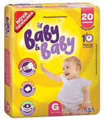 Fralda-Descartavel-Infantil-G-Amarela-Baby---Baby-Pacote-com-20-Unidades
