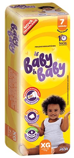Fralda-Descartavel-Infantil-XG-Amarela-Baby---Baby-Pacote-com-7-Unidades